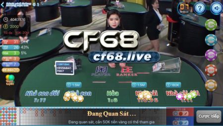 CF68club có Baccarat không? Hướng dẫn chơi chi tiết nhất