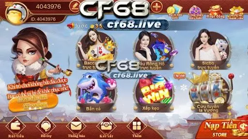 Cf68 - nhà cái uy tín, chiết khấu cao