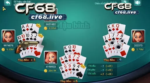 Tham gia chơi game đánh bài binh xập xám ở cf68