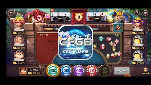 Giao diện mới lạ của game Thần Bài cf68