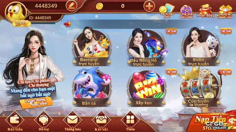 Cách chơi game bất bại tại cf68