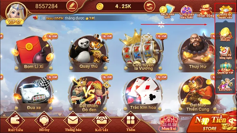 Đặc điểm nổi bật của Kho game cf68