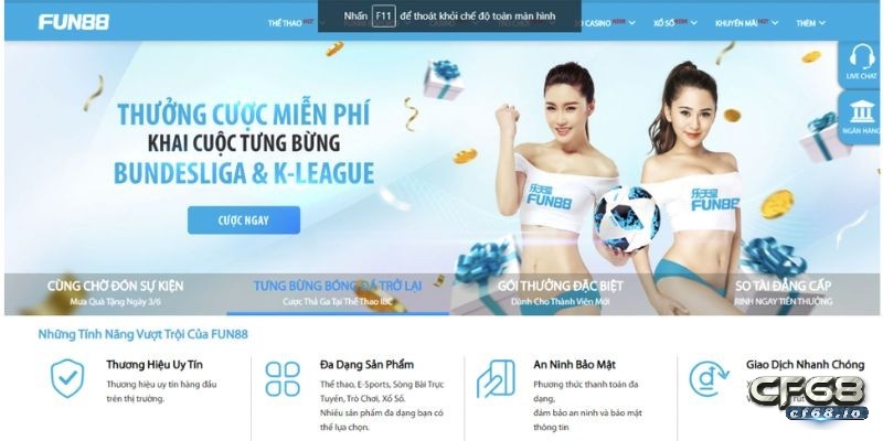 Cập nhật link nhà cái Fun88 chuẩn nhất