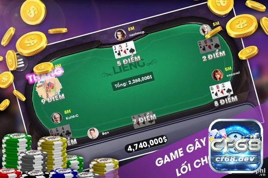 Trải nghiệm chơi game online danh bai lieng tại nhà cái CF68 