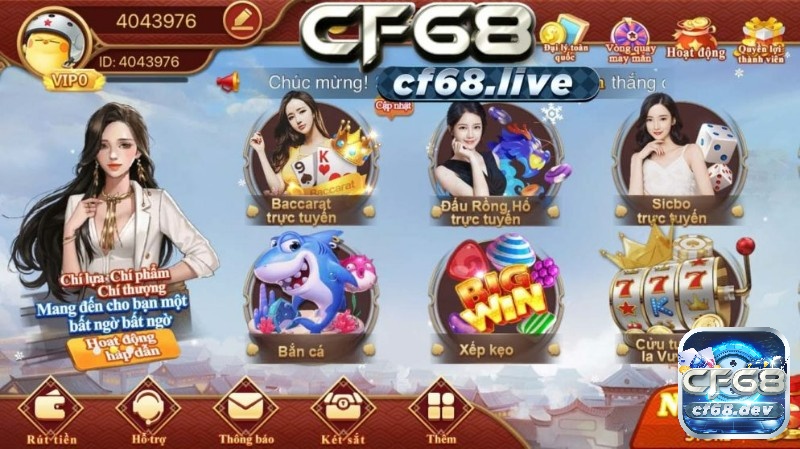 Bắn cá là thể loại game rất được yêu thích tại CF68