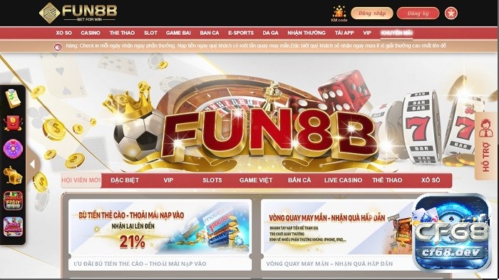 Hướng dẫn giao dịch tại Fun8b.con