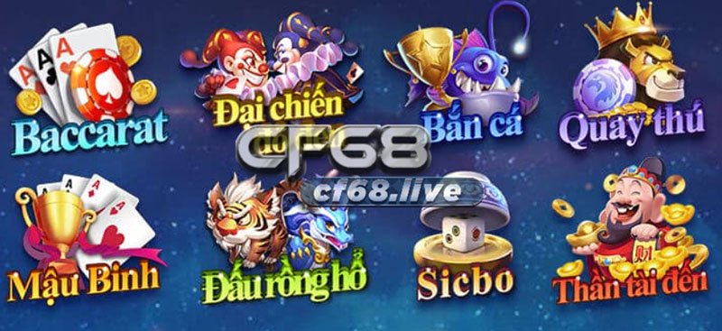 Cổng game CF68 sắp ra mắt nhiều game mới hấp dẫn