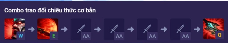 Combo trao đổi chiêu thức cơ bản cho Tryndamere