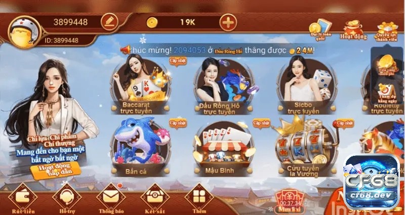 Game 68 doi thuong có những trò chơi hấp dẫn gì?