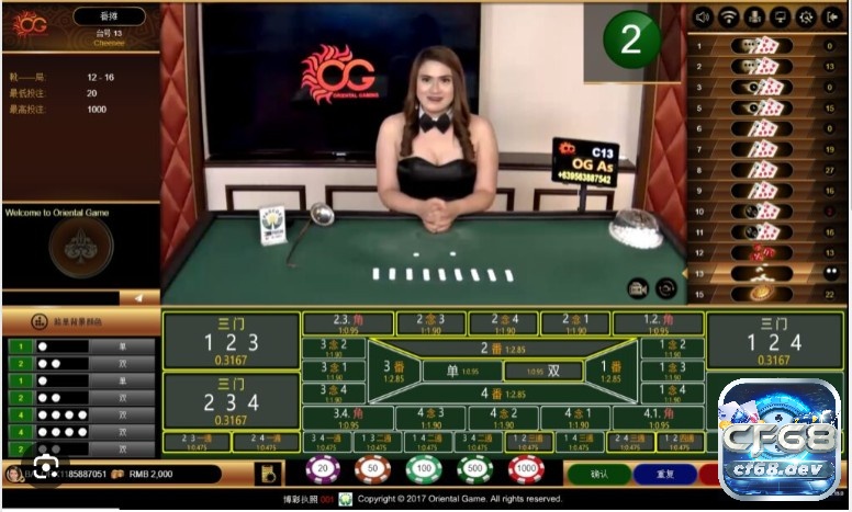 Live Casino là nơi anh em áp dụng cách chơi Fantan hiệu quả, xanh chín