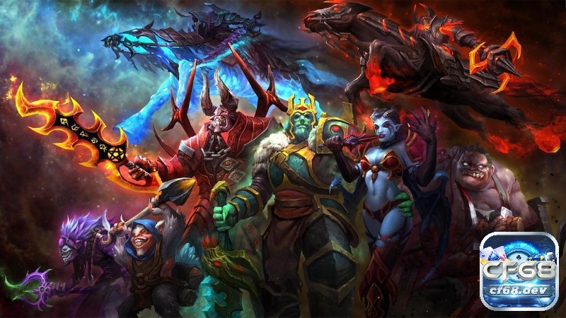 Tạo hình nhân vật đẹp mắt, có phần quái dị của Game Dota 2