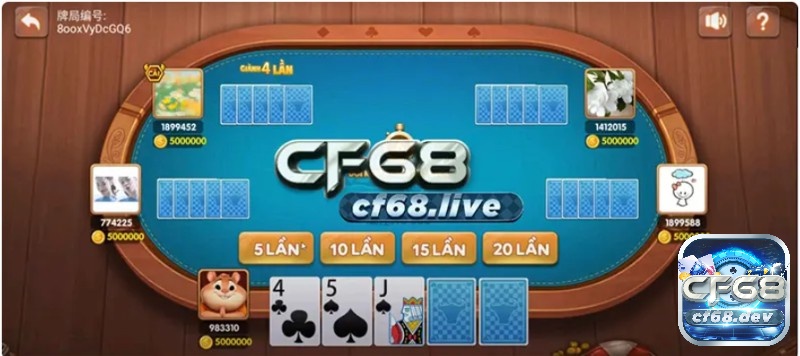 Poker CF68 là trò chơi bài kịch tính và cạnh tranh.