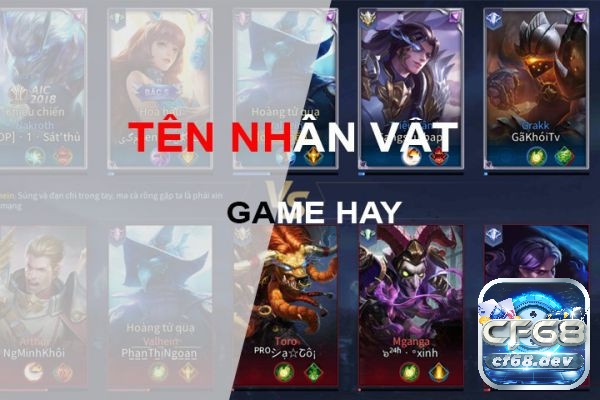 Khám phá tên ngắn đặt tên game hay cùng CF68 nhé!