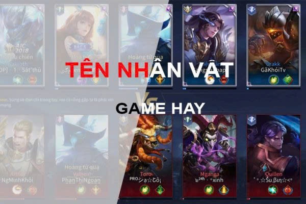 Tên ngắn đặt tên game hay: Tổng hợp tên game cho nam và nữ