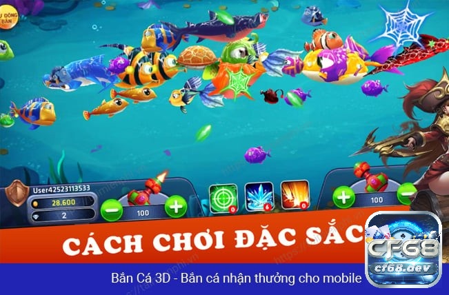 Bắn Cá 3D là lựa chọn tuyệt vời cho những ai yêu thích trải nghiệm săn bắt cá với đồ họa 3D đẹp mắt.