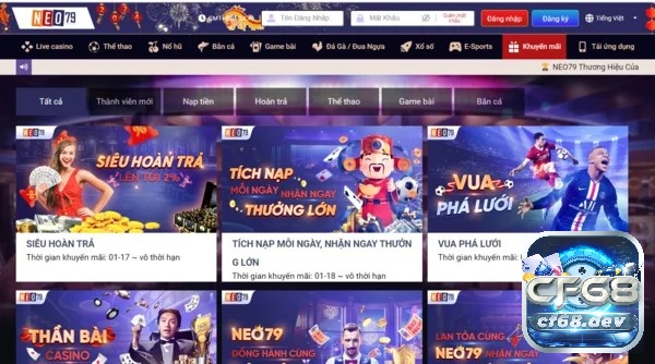 Hãy tìm hiểu kỹ lưỡng về quy trình đăng ký Neo79 ngay tại cf68!